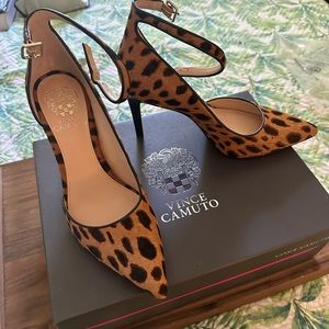 Vince Camuto heels animal print